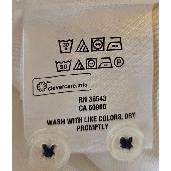 Tommy Hilfiger New Men SZ XL (17 36/37) Shirt Reg Fit Wrinkle Free Classic NWT - Picture 4 of 7